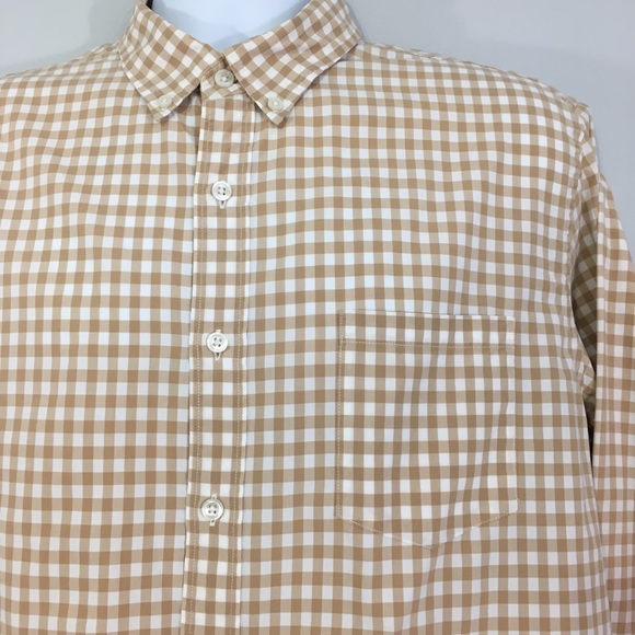 J Crew Secret Wash Button Down Shirt in Gingham L - Picture 2 of 8